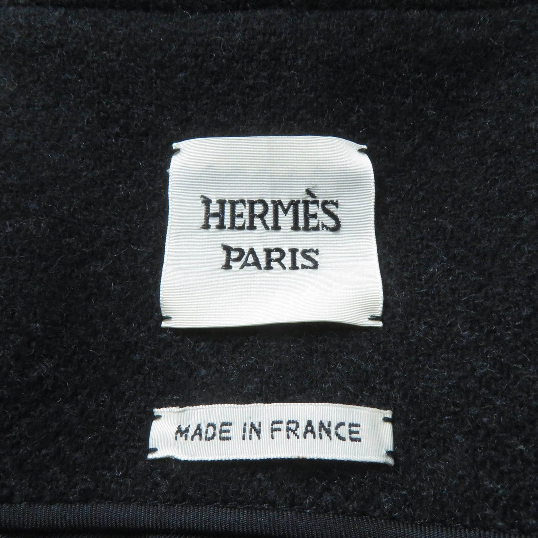 HERMES one piece Main: 75% wool, Main: 19% cashmere, Main: 5% nylon, Main: 1% polyurethane, Part: 80% wool, Part: 1% polyurethane, Part: 100% silk Brown Women 34 Used Authentic