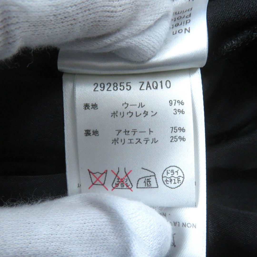 GUCCI Pants 292855 Outer: 97% wool, Outer: 3% polyurethane, Lining: 75% acetate, Lining: 25% polyester black Women 38 Used Authentic