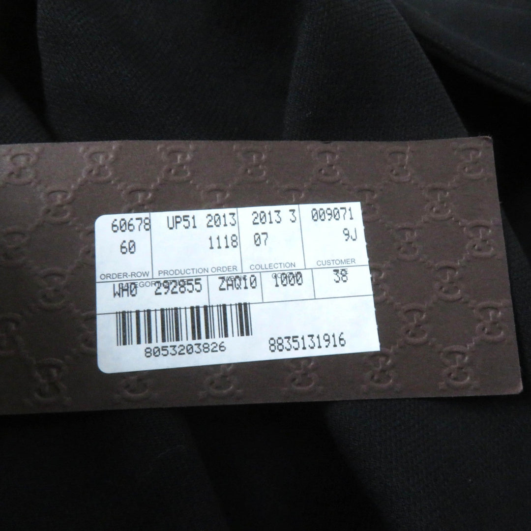 GUCCI Pants 292855 Outer: 97% wool, Outer: 3% polyurethane, Lining: 75% acetate, Lining: 25% polyester black Women 38 Used Authentic