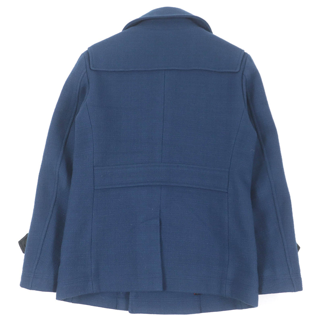 BURBERRY BLACK LABEL pea coat Outer: 90% wool, Outer: 10% nylon, Lining: cupra, Lining: polyester blue mens S Used Authentic