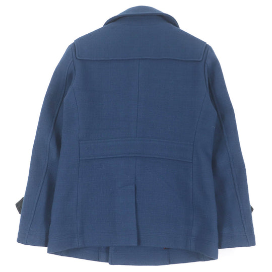 BURBERRY BLACK LABEL pea coat Outer: 90% wool, Outer: 10% nylon, Lining: cupra, Lining: polyester blue mens S Used Authentic