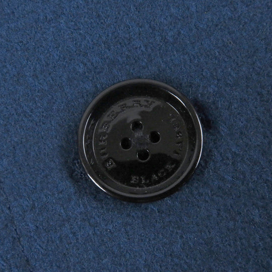 BURBERRY BLACK LABEL pea coat Outer: 90% wool, Outer: 10% nylon, Lining: cupra, Lining: polyester blue mens S Used Authentic