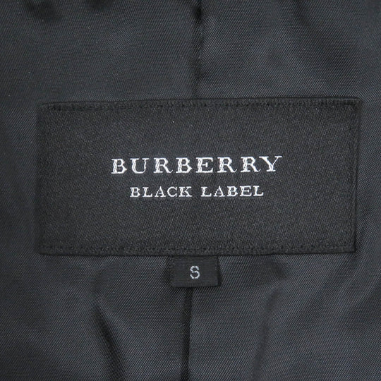 BURBERRY BLACK LABEL pea coat Outer: 90% wool, Outer: 10% nylon, Lining: cupra, Lining: polyester blue mens S Used Authentic