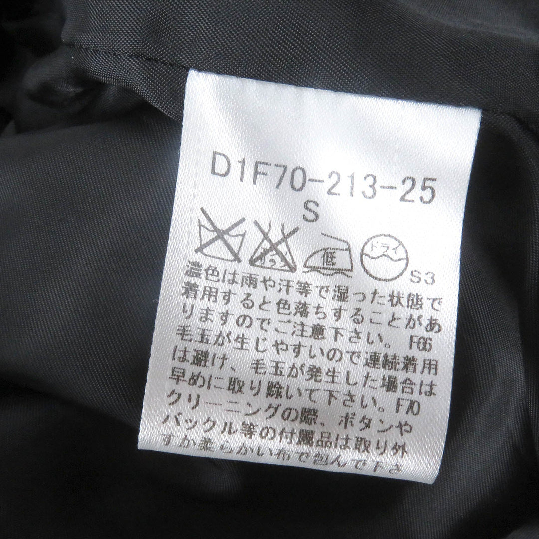 BURBERRY BLACK LABEL pea coat Outer: 90% wool, Outer: 10% nylon, Lining: cupra, Lining: polyester blue mens S Used Authentic