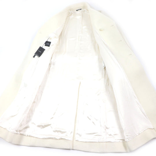 DOLCE&GABBANA Double chester coat G013GT Outer: 75% wool, Outer: 20% polyester, Outer: 5% cashmere, Lining: 100% silk white mens 54 Used Authentic