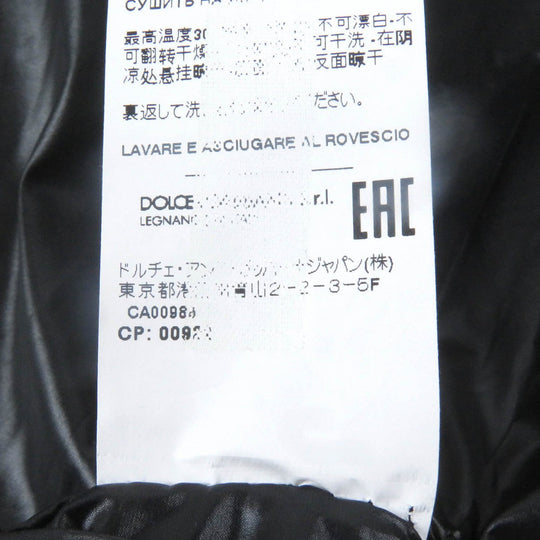 DOLCE&GABBANA Bomber jacket G9XQ9T cellulose black 46