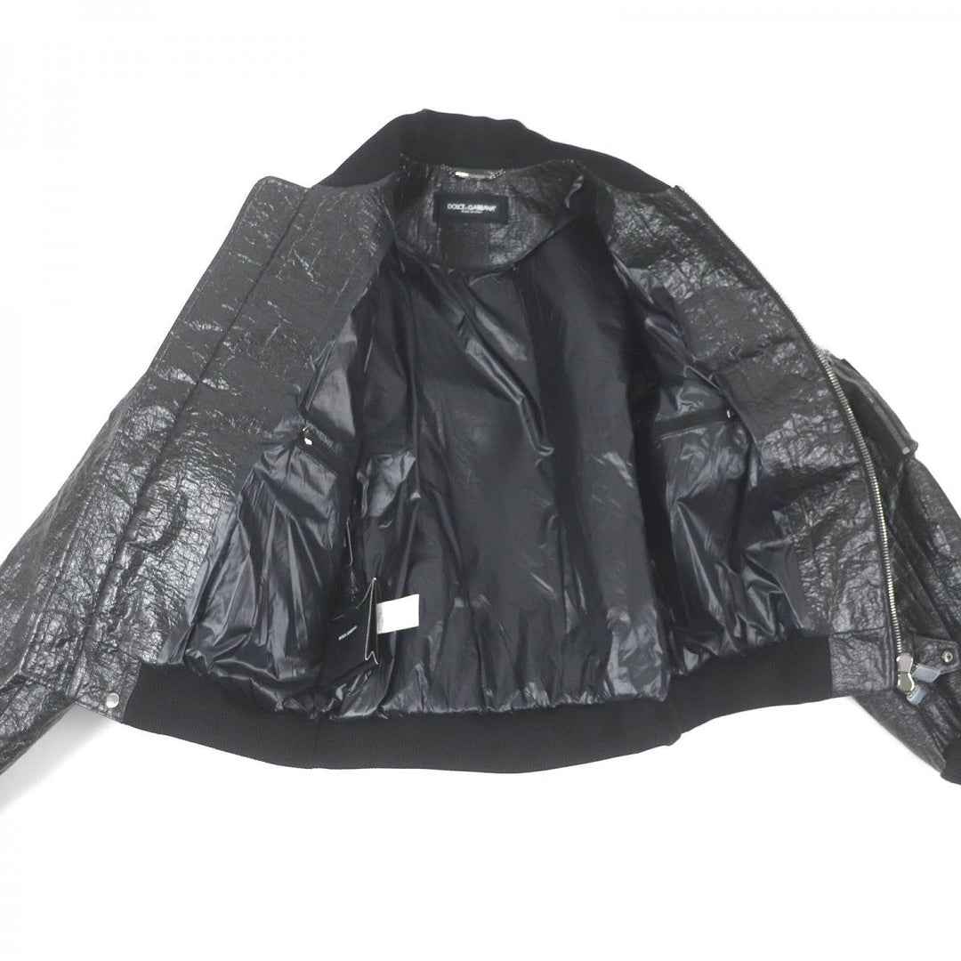 DOLCE&GABBANA Bomber jacket G9XQ9T cellulose black 46