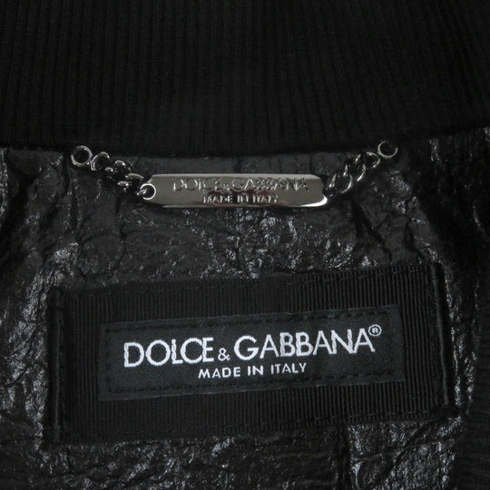 DOLCE&GABBANA Bomber jacket G9XQ9T cellulose black 46