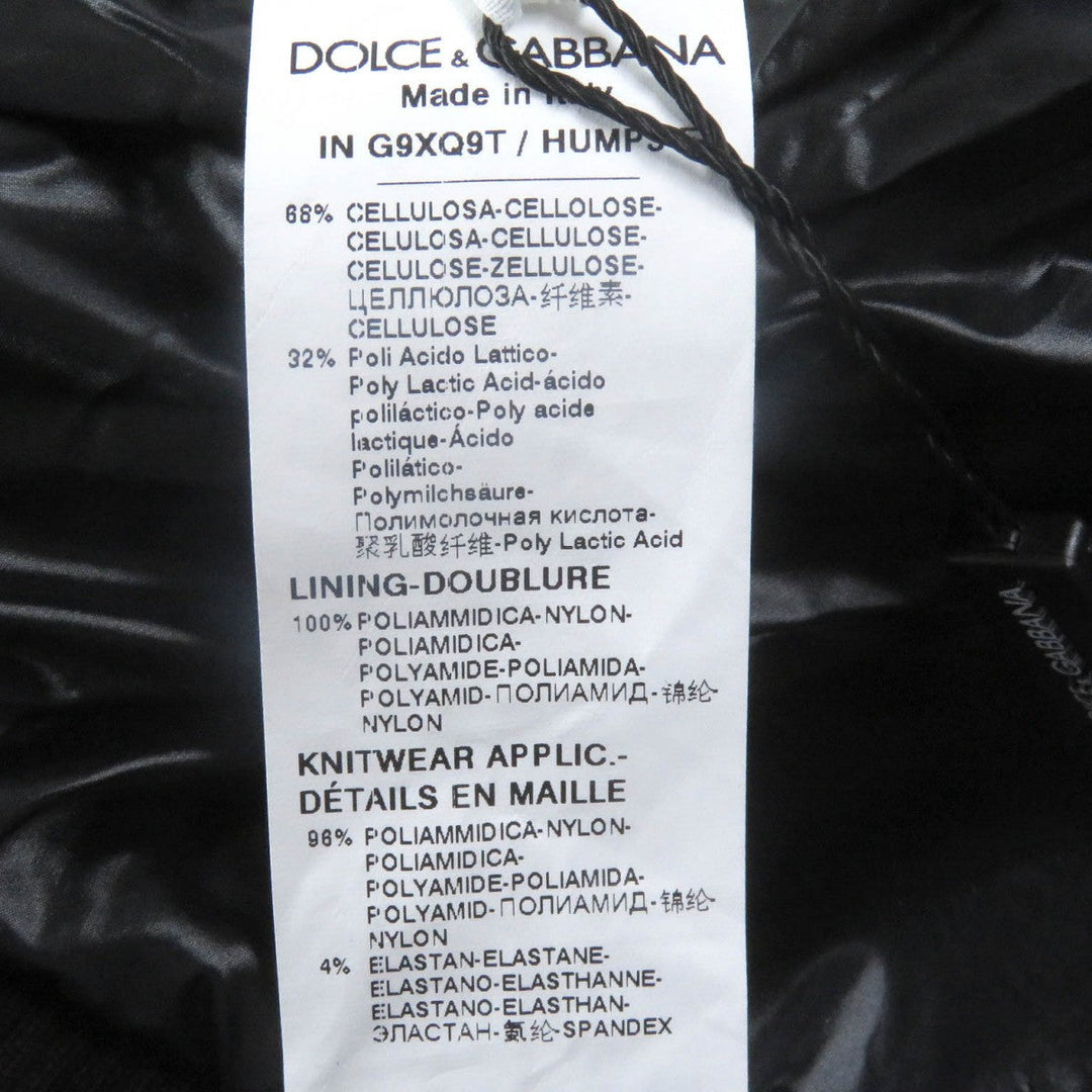 DOLCE&GABBANA Bomber jacket G9XQ9T cellulose black 46