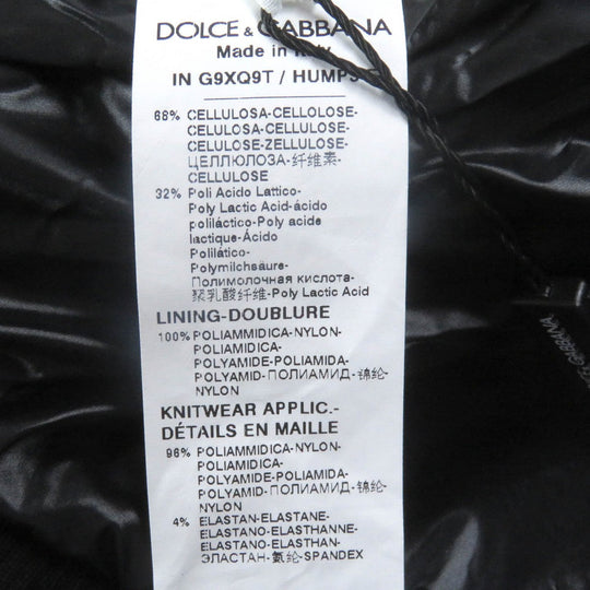 DOLCE&GABBANA Bomber jacket G9XQ9T cellulose black 46