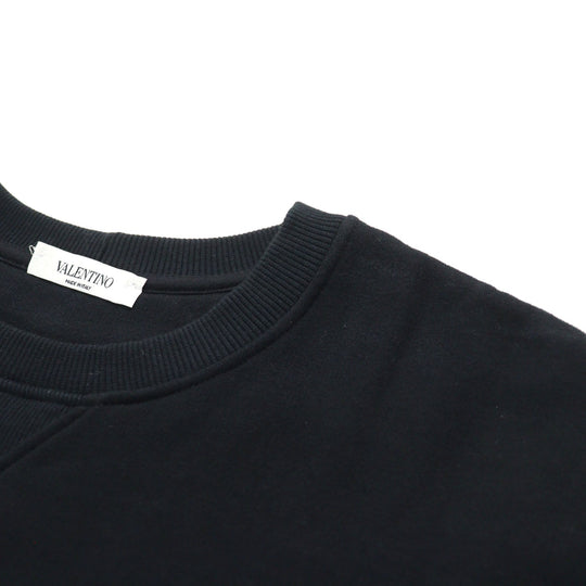 VALENTINO sweat PV0MF09N3TV  Outer material: 93% cotton, 7% nylon, Outer material: 97% cotton, 3% polyurethane Black White mens S Used Authentic