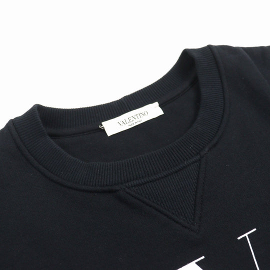 VALENTINO sweat PV0MF09N3TV  Outer material: 93% cotton, 7% nylon, Outer material: 97% cotton, 3% polyurethane Black White mens S Used Authentic