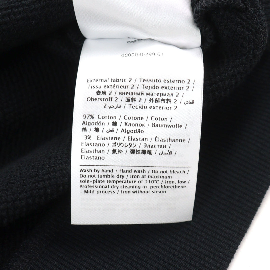 VALENTINO sweat PV0MF09N3TV  Outer material: 93% cotton, 7% nylon, Outer material: 97% cotton, 3% polyurethane Black White mens S Used Authentic