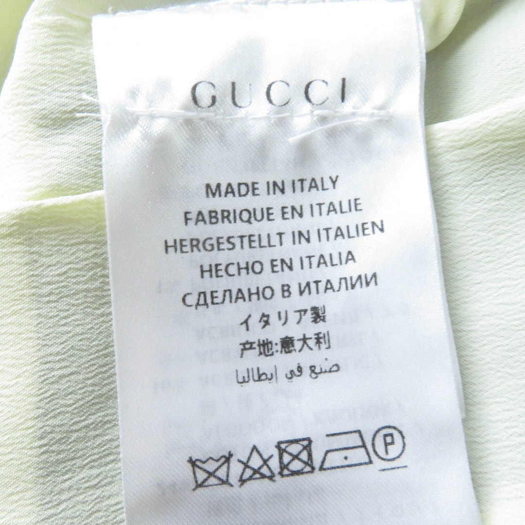 GUCCI one piece 572364 Main: 32% polyester, 27% nylon, 24% cotton, 16% acrylic, 1% polyurethane Black gold Women 36 Used Authentic