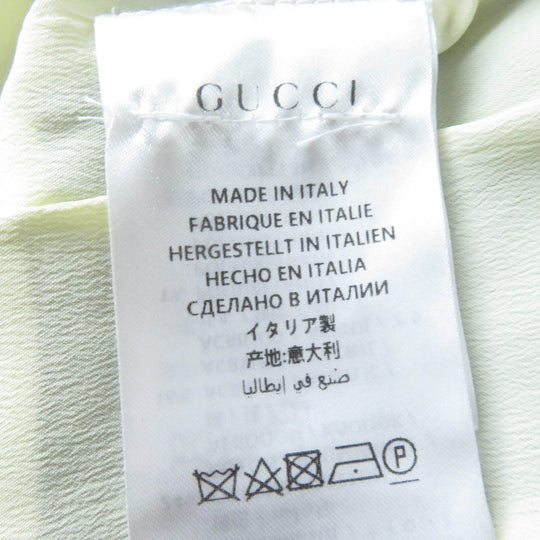 GUCCI one piece 572364 Main: 32% polyester, 27% nylon, 24% cotton, 16% acrylic, 1% polyurethane Black gold Women 36 Used Authentic