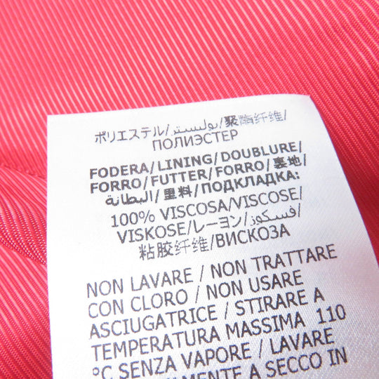 GUCCI Jacket 619359 Main: 54% silk, Main: 46% wool, Part: 100% polyester, Lining: 100% rayon Red Women 40 Used Authentic