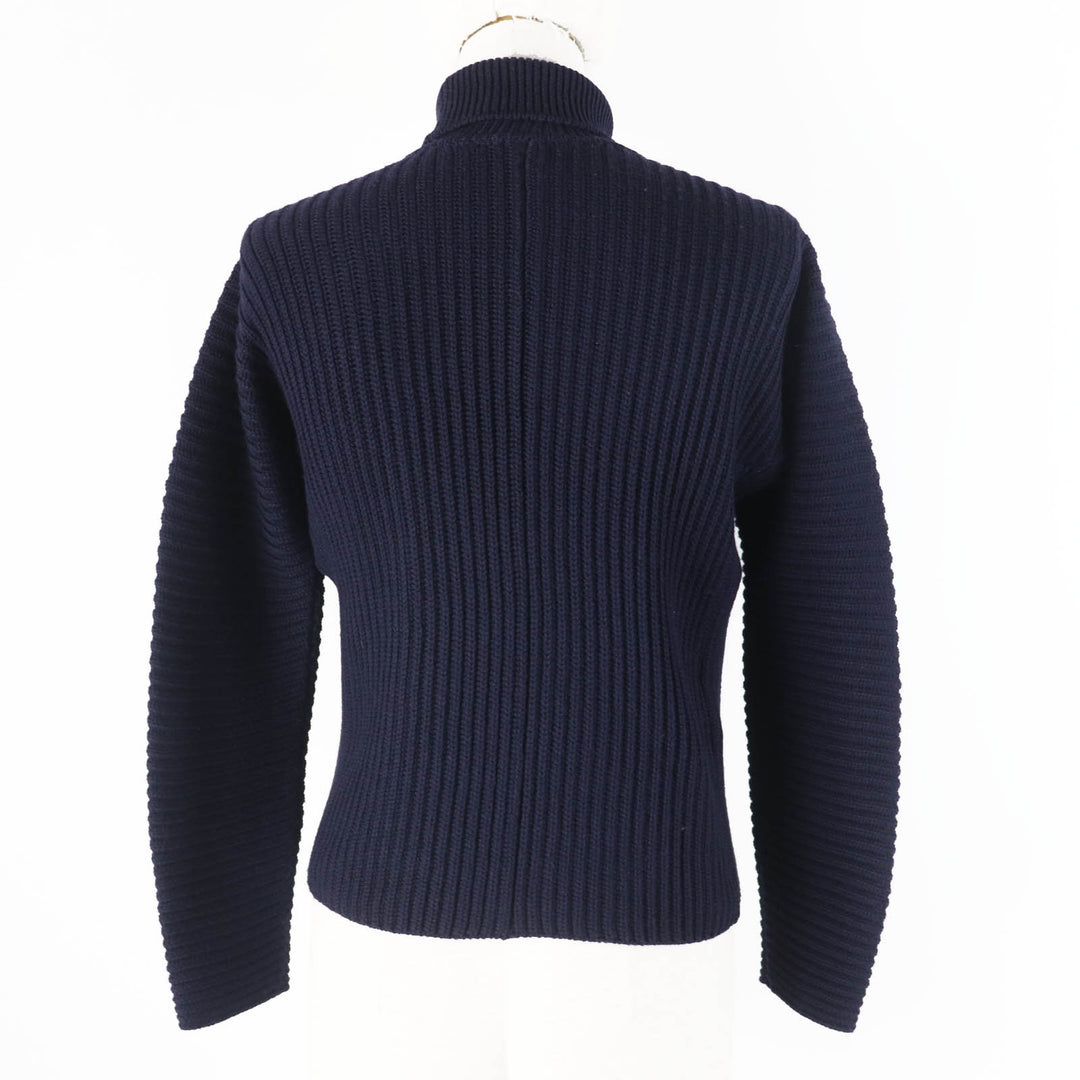 MIUMIU knit Main: 100% virgin wool Navy Women 36 Used Authentic