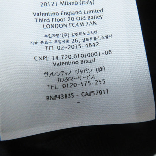 VALENTINO Hoodie XB3MF16C71R Outer: 100% cotton, Outer: 98% cotton, Outer: 2% polyurethane, Lining: 100% cotton black Women XS Used Authentic