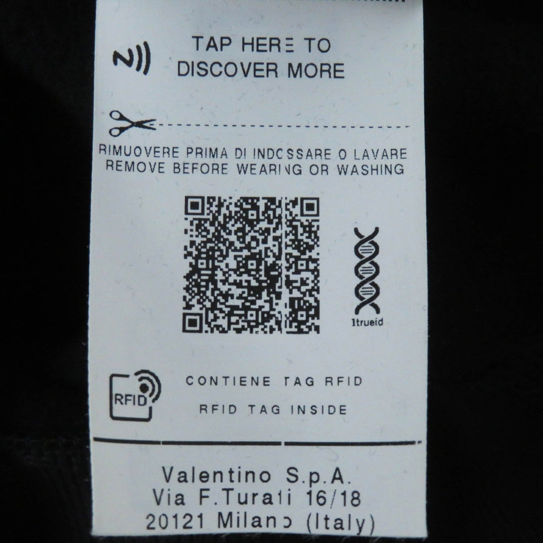 VALENTINO Hoodie XB3MF16C71R Outer: 100% cotton, Outer: 98% cotton, Outer: 2% polyurethane, Lining: 100% cotton black Women XS Used Authentic