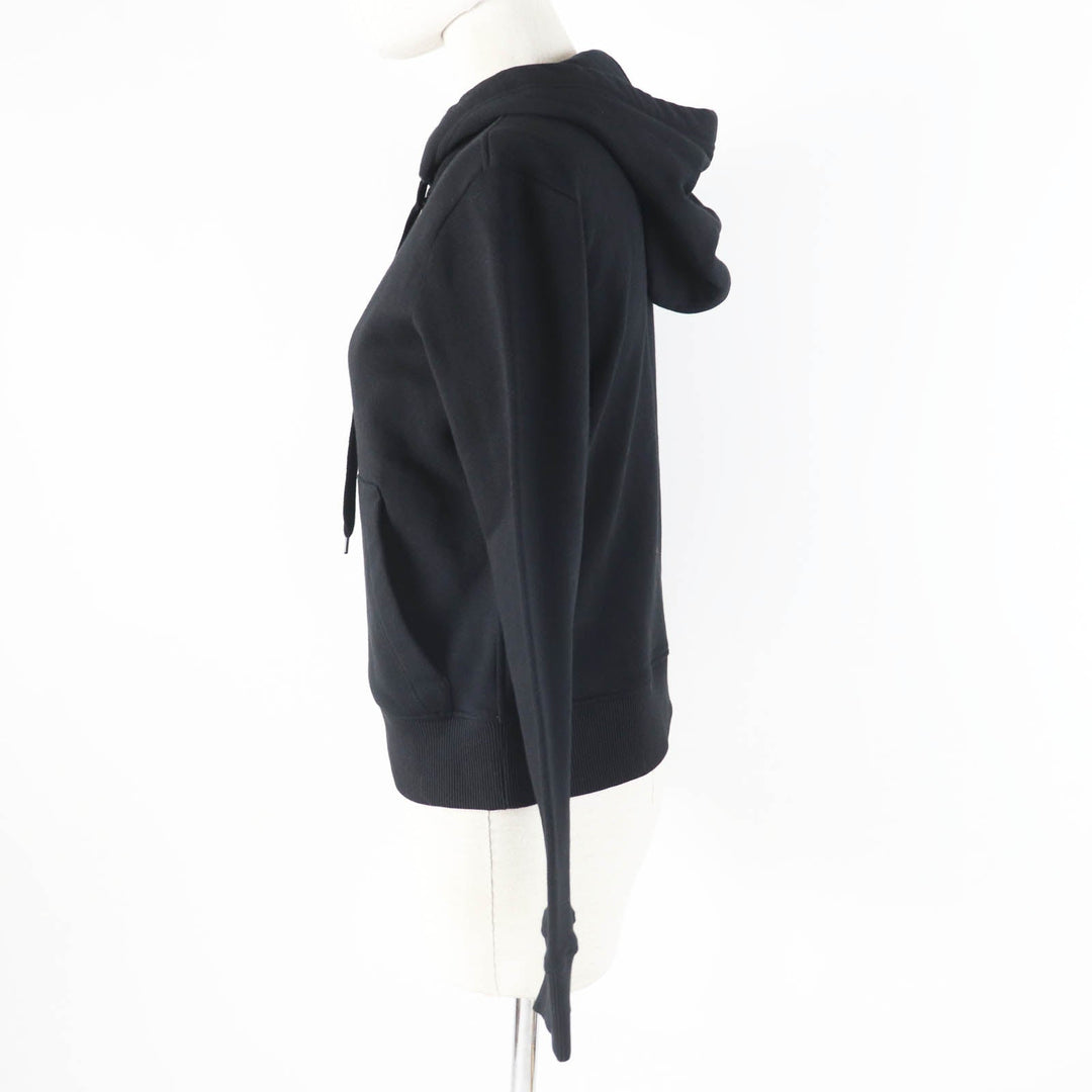 VALENTINO Hoodie XB3MF16C71R Outer: 100% cotton, Outer: 98% cotton, Outer: 2% polyurethane, Lining: 100% cotton black Women XS Used Authentic