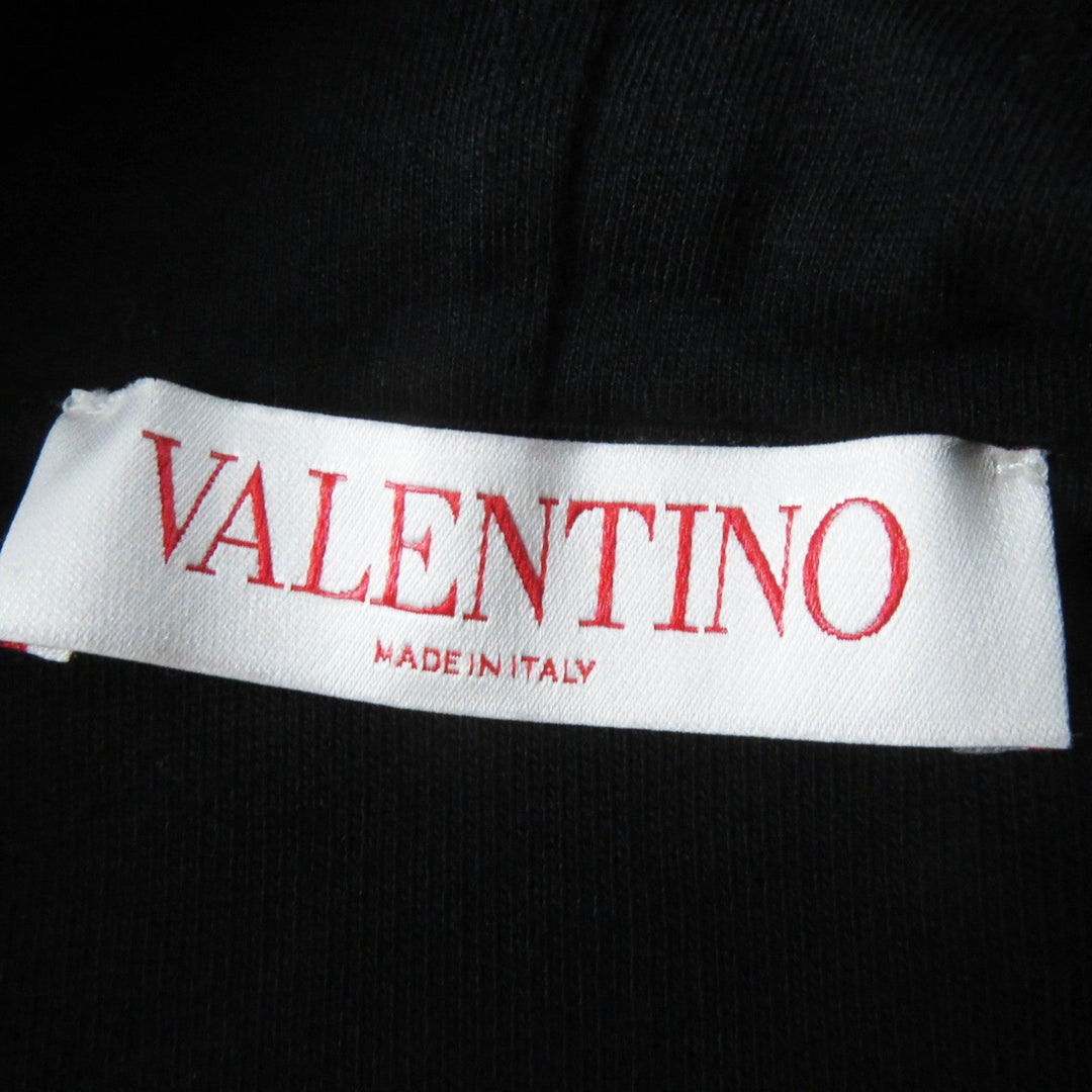 VALENTINO Hoodie XB3MF16C71R Outer: 100% cotton, Outer: 98% cotton, Outer: 2% polyurethane, Lining: 100% cotton black Women XS Used Authentic