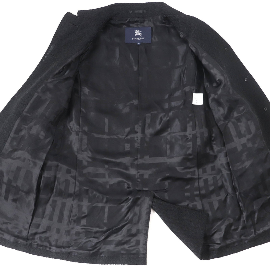 BURBERRY LONDON coat Outer material: 61% wool, Outer material: 26% polyester, Outer material: 9% acrylic, Outer material: 4% nylon, Part: 100% polyester black Women 38 Used Authentic