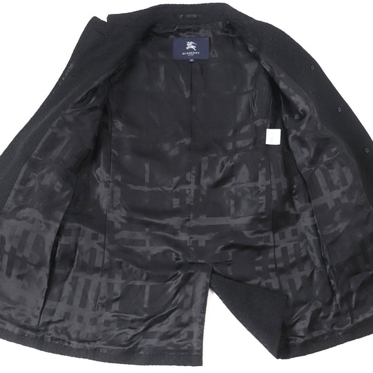 BURBERRY LONDON coat Outer material: 61% wool, Outer material: 26% polyester, Outer material: 9% acrylic, Outer material: 4% nylon, Part: 100% polyester black Women 38 Used Authentic