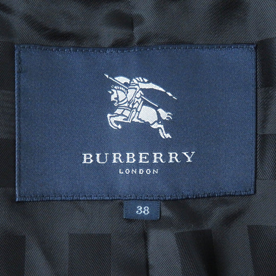 BURBERRY LONDON coat Outer material: 61% wool, Outer material: 26% polyester, Outer material: 9% acrylic, Outer material: 4% nylon, Part: 100% polyester black Women 38 Used Authentic