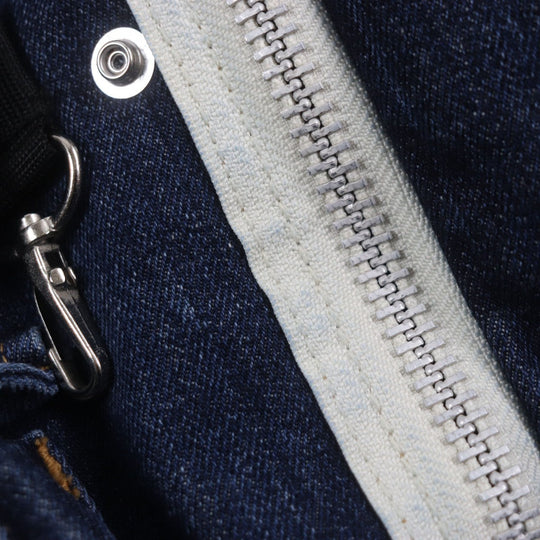 Sacai coat 23-03158M Main: 100% cotton, Part: 100% cotton, Lining: 100% nylon blue Denim Blouson Coat mens 1 Used Authentic