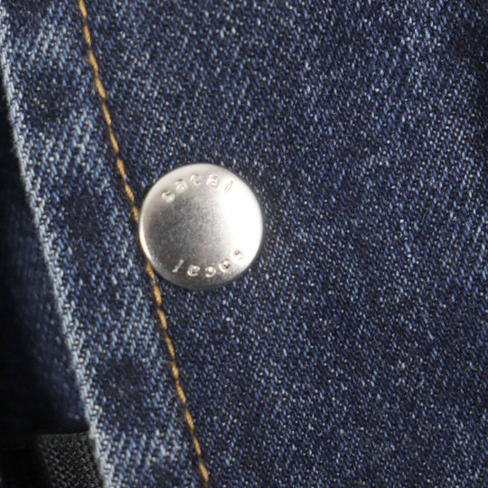 Sacai coat 23-03158M Main: 100% cotton, Part: 100% cotton, Lining: 100% nylon blue Denim Blouson Coat mens 1 Used Authentic