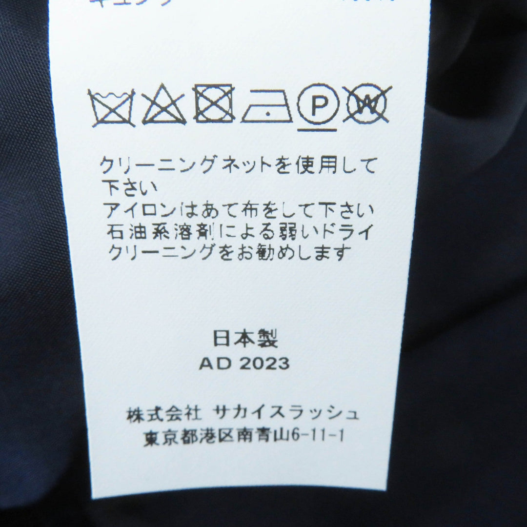 Sacai Best SCW-072 Outer: 100% nylon, Filling: 100% polyester, Lining: 100% cupra, Part: 50% cotton, Part: 50% polyester black Twill vest Women 1 Used Authentic