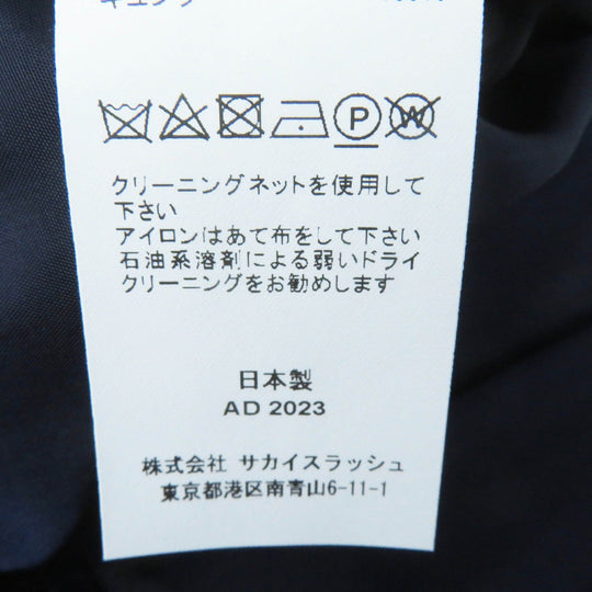 Sacai Best SCW-072 Outer: 100% nylon, Filling: 100% polyester, Lining: 100% cupra, Part: 50% cotton, Part: 50% polyester black Twill vest Women 1 Used Authentic