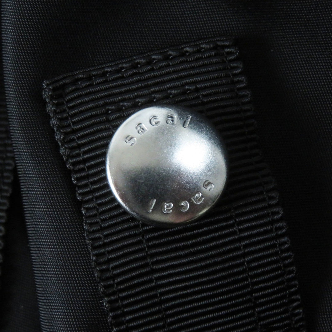 Sacai Best SCW-072 Outer: 100% nylon, Filling: 100% polyester, Lining: 100% cupra, Part: 50% cotton, Part: 50% polyester black Twill vest Women 1 Used Authentic