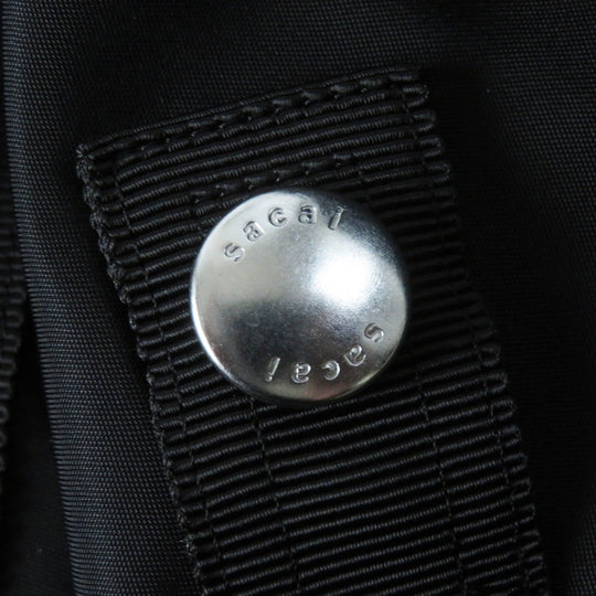 Sacai Best SCW-072 Outer: 100% nylon, Filling: 100% polyester, Lining: 100% cupra, Part: 50% cotton, Part: 50% polyester black Twill vest Women 1 Used Authentic