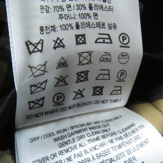 BURBERRY coat 8035506 Outer: 100% nylon, Part: 70% cotton, Part: 30% polyester, Part: 100% cotton, Filling: 100% polyester black Women XS Used Authentic