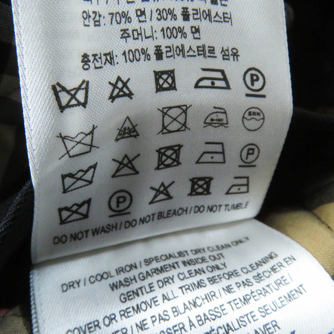 BURBERRY coat 8035506 Outer: 100% nylon, Part: 70% cotton, Part: 30% polyester, Part: 100% cotton, Filling: 100% polyester black Women XS Used Authentic