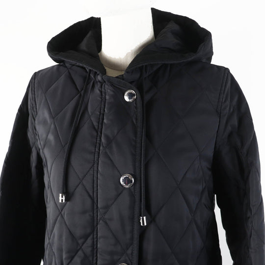 BURBERRY coat 8035506 Outer: 100% nylon, Part: 70% cotton, Part: 30% polyester, Part: 100% cotton, Filling: 100% polyester black Women XS Used Authentic
