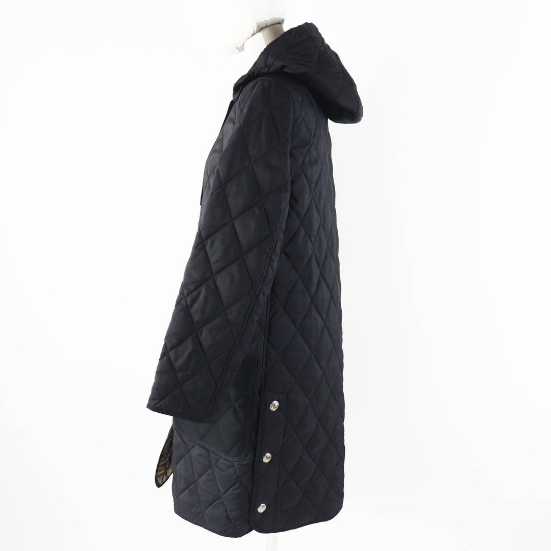 BURBERRY coat 8035506 Outer: 100% nylon, Part: 70% cotton, Part: 30% polyester, Part: 100% cotton, Filling: 100% polyester black Women XS Used Authentic