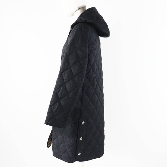 BURBERRY coat 8035506 Outer: 100% nylon, Part: 70% cotton, Part: 30% polyester, Part: 100% cotton, Filling: 100% polyester black Women XS Used Authentic