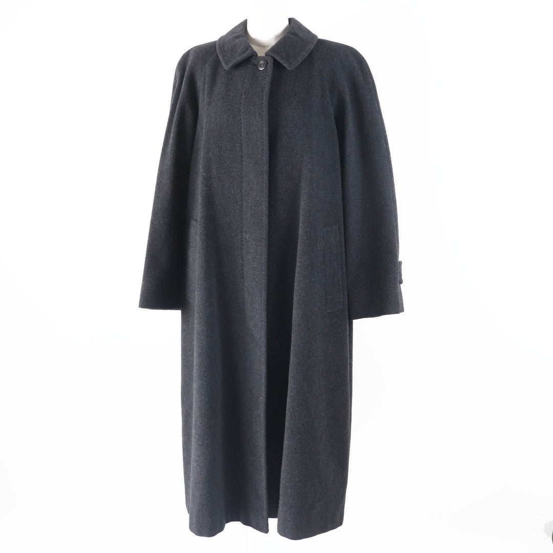 BURBERRY coat FTA69-911-06 Outer: 70% cashmere, Outer: 30% wool, Lining: cupra, Lining: polyester Charcoal gray Women Used Authentic