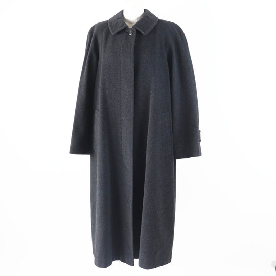 BURBERRY coat FTA69-911-06 Outer: 70% cashmere, Outer: 30% wool, Lining: cupra, Lining: polyester Charcoal gray Women Used Authentic