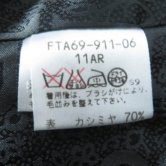 BURBERRY coat FTA69-911-06 Outer: 70% cashmere, Outer: 30% wool, Lining: cupra, Lining: polyester Charcoal gray Women Used Authentic