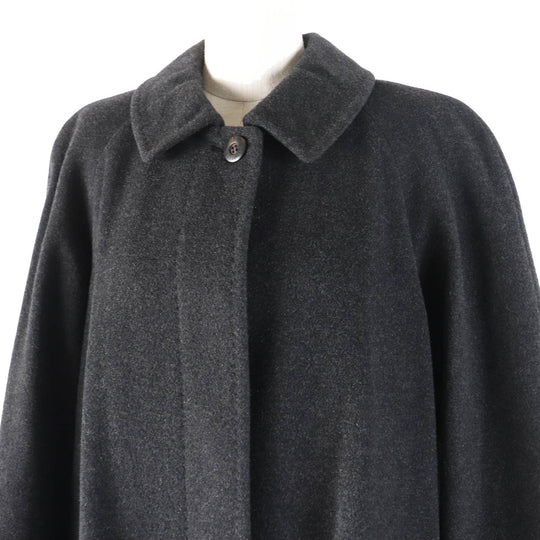 BURBERRY coat FTA69-911-06 Outer: 70% cashmere, Outer: 30% wool, Lining: cupra, Lining: polyester Charcoal gray Women Used Authentic