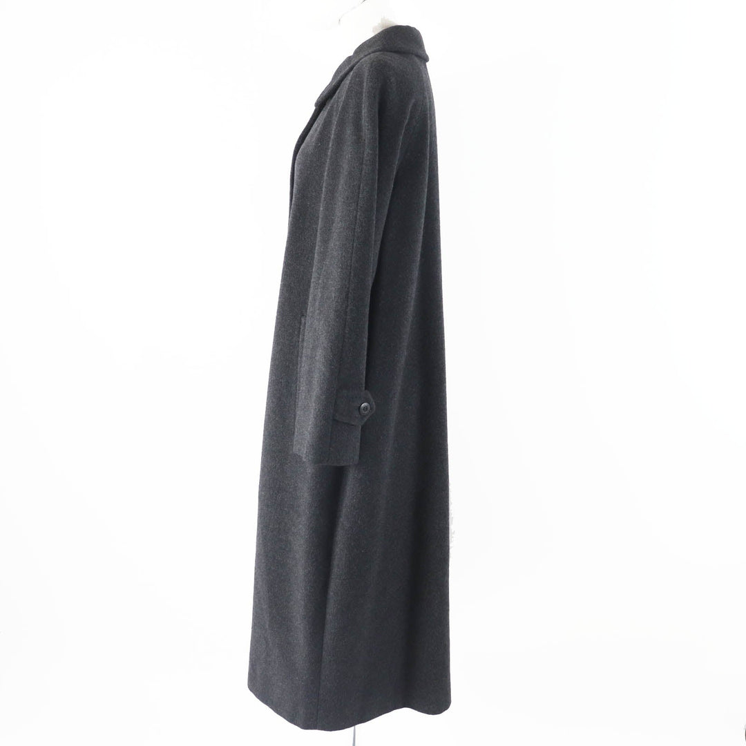 BURBERRY coat FTA69-911-06 Outer: 70% cashmere, Outer: 30% wool, Lining: cupra, Lining: polyester Charcoal gray Women Used Authentic
