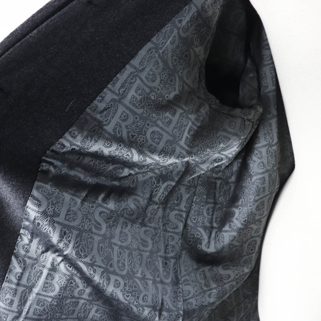 BURBERRY coat FTA69-911-06 Outer: 70% cashmere, Outer: 30% wool, Lining: cupra, Lining: polyester Charcoal gray Women Used Authentic