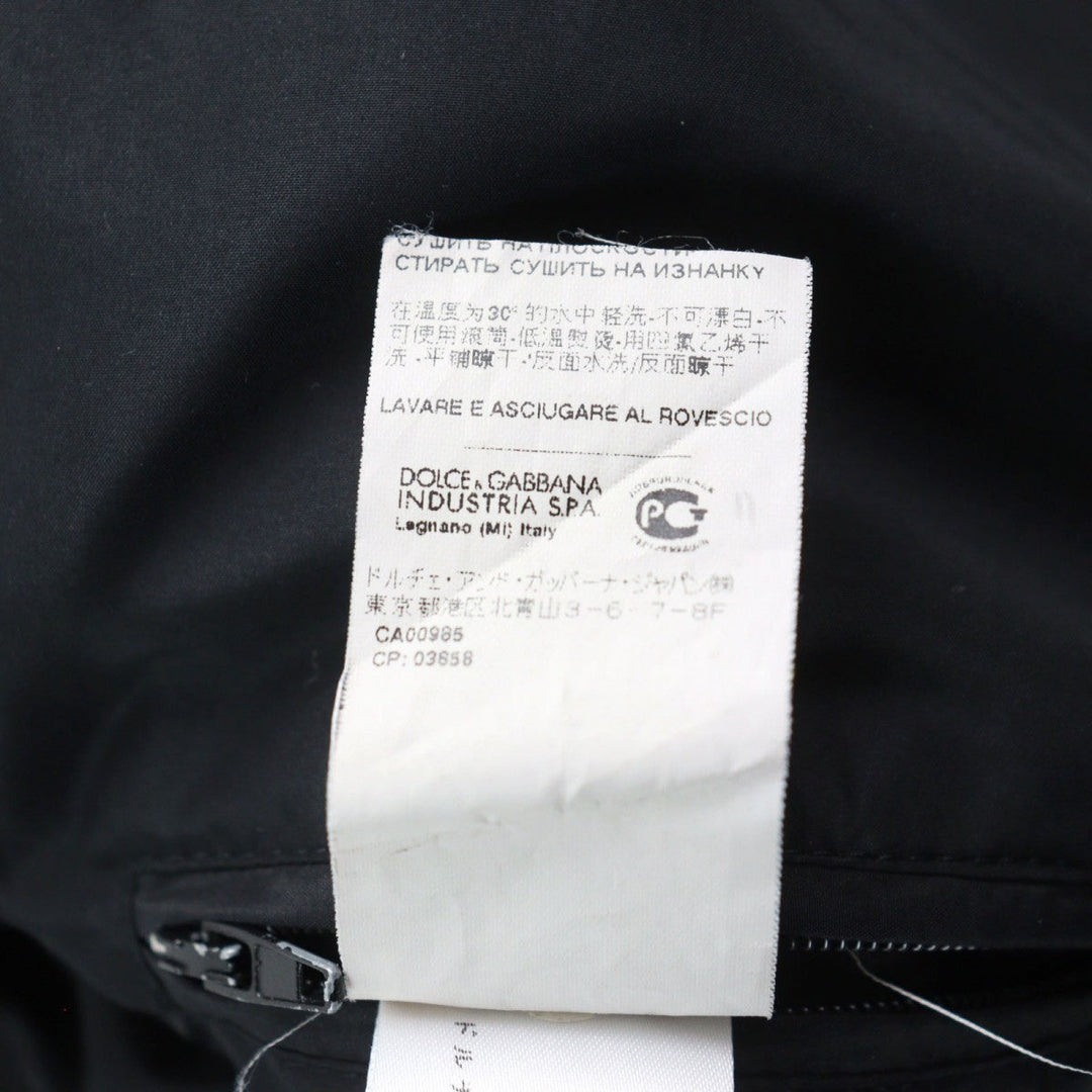 DOLCE&GABBANA Down jacket G9L23T Outer: 90% polyester, Outer: 5% wool, Outer: 5% acetate, Lining: 100% polyester, Filling: 95% feathers black mens 46 Used Authentic