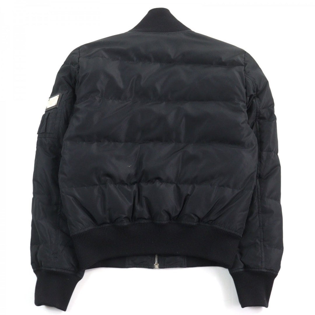 DOLCE&GABBANA Down jacket G9L23T Outer: 90% polyester, Outer: 5% wool, Outer: 5% acetate, Lining: 100% polyester, Filling: 95% feathers black mens 46 Used Authentic