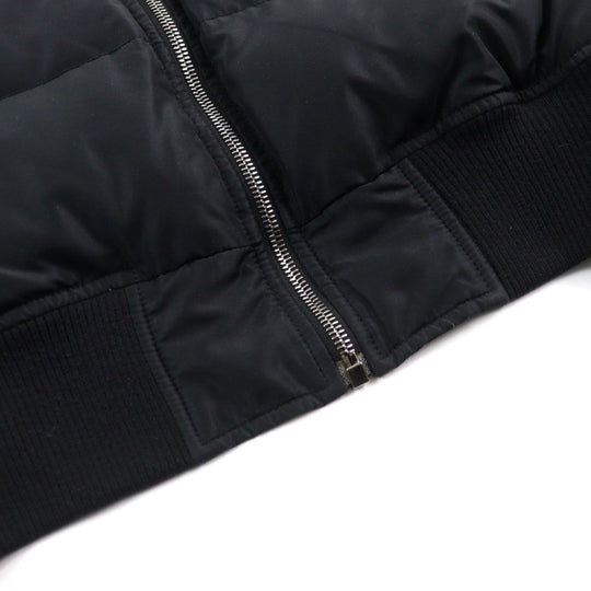 DOLCE&GABBANA Down jacket G9L23T Outer: 90% polyester, Outer: 5% wool, Outer: 5% acetate, Lining: 100% polyester, Filling: 95% feathers black mens 46 Used Authentic