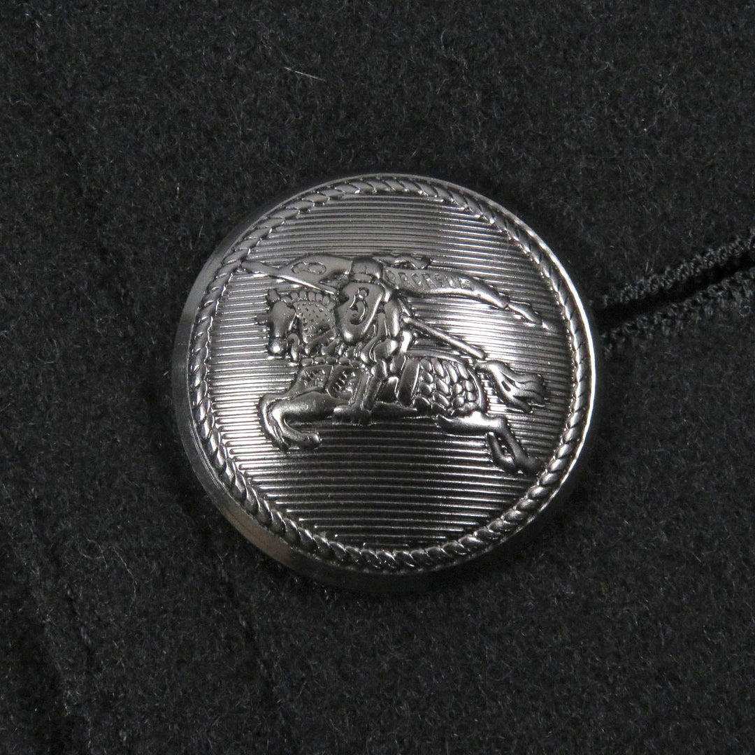 BURBERRY BLACK LABEL pea coat Outer: 80% wool, Outer: 20% nylon, Lining: cupra, Lining: polyester, Part: 100% cotton black mens L Used Authentic