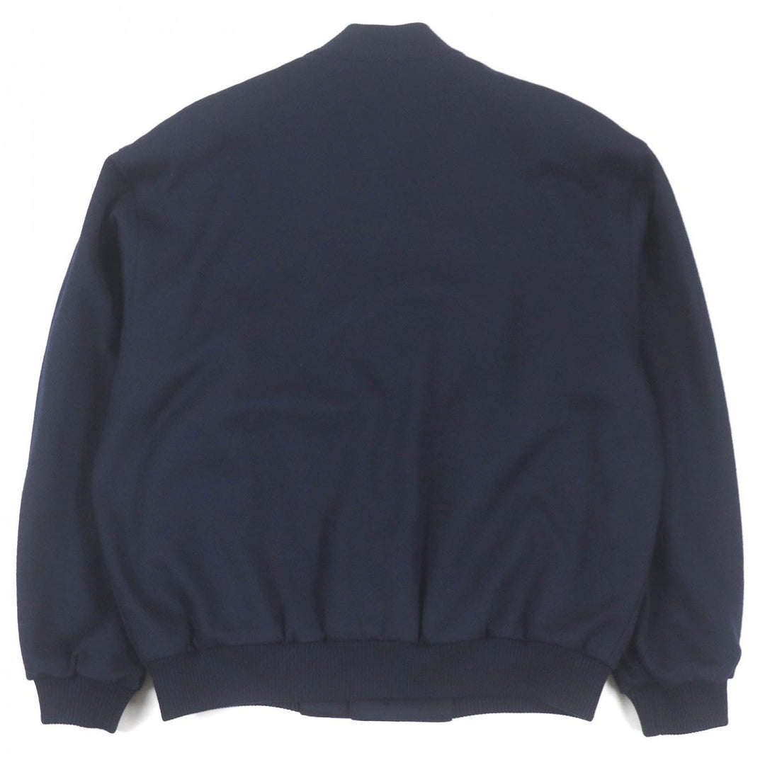 BURBERRY Blouson Outer: 100% wool, Lining: 100% polyester, Lining: 100% cupra Navy mens L Used Authentic